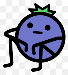 Funny - Blueberry Man Clipart Emoji,Member Berries Emoji