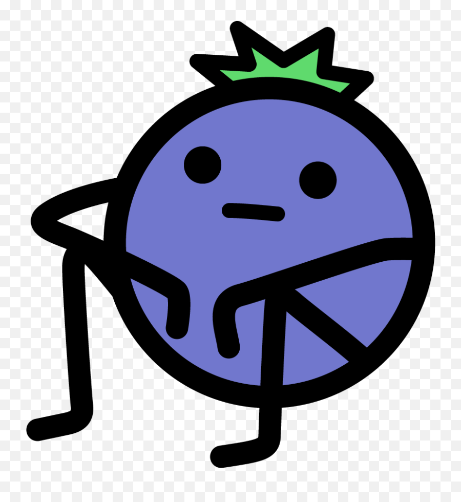 Funny - Blueberry Man Clipart Emoji,Member Berries Emoji