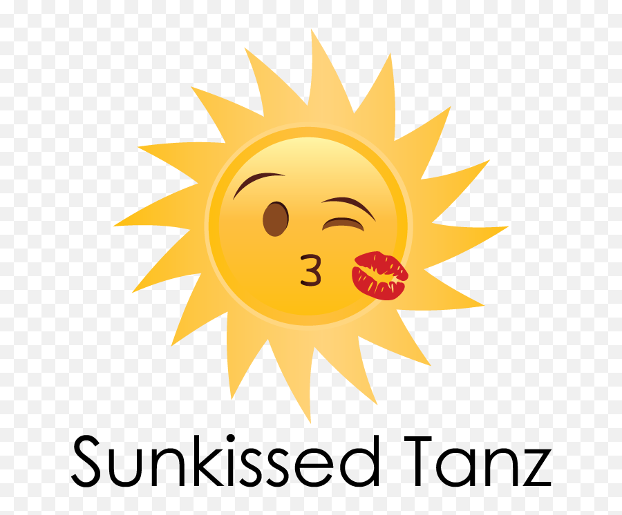 Logo Design For Sunkissed Tanz - Certificate Star Logo Png Emoji,Blowing Kiss Emoji Text