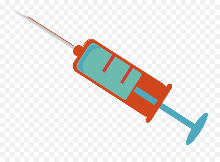 Syringe Clipart Material - Cartoon Transparent Syringe Png Emoji,Vaccine Emoji
