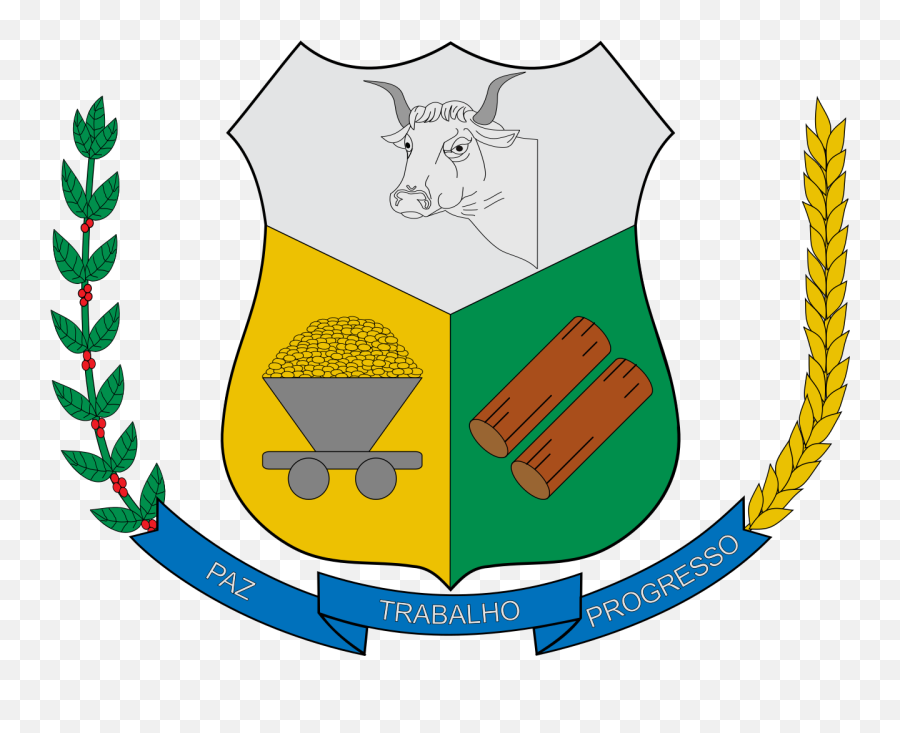 Brasão De Espigão Do Oeste - Brasao Da Prefeitura De Espigão Do Oeste Ro Emoji,Brazil Flag Emoji