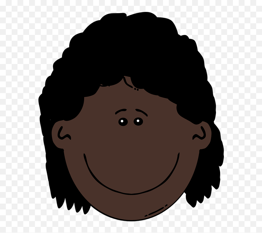 Dark Skin - Black Hair Clipart Emoji,Dark Skin Emoji