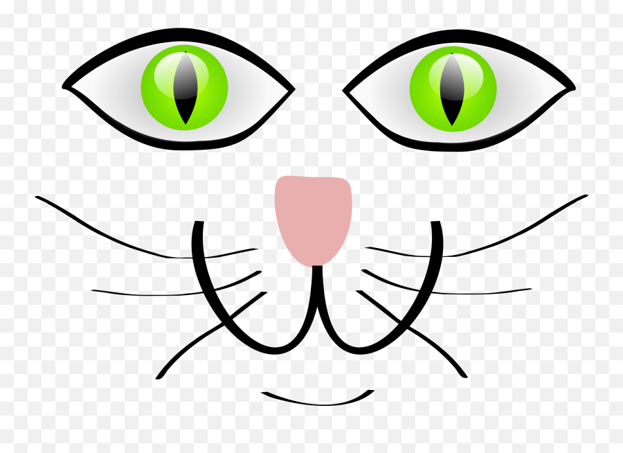 Picture - Cat Eyes Clip Art Black And White Emoji,Cat Mouth Emoji