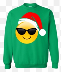 Shirt Cool Sunglasses Santa Hat - Oh What Fun It Is To Ride Emoji