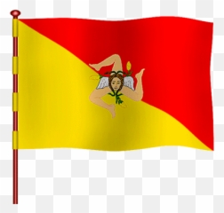 Gif Bandiera Della Sicilia Trinacria - Animated Sicilian Flag Emoji,Bandera De Venezuela Emoji