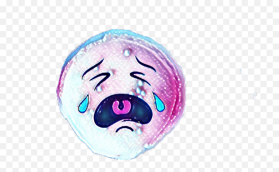 Gloomy Sad Crying Sticker - Illustration Emoji,Gloomy Emoji