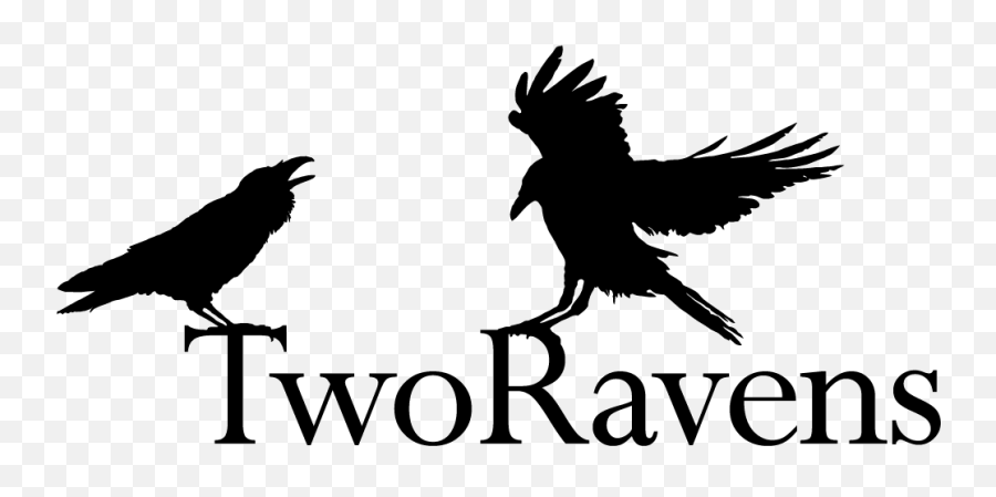 Two Ravens Transparent Png - Two Ravens Emoji,Raven Bird Emoji