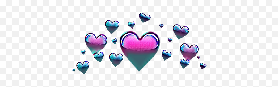 Search For Trending Stickers On Picsart In 2020 Purple - Heart Black Tumblr Png Emoji,Purple Emoji