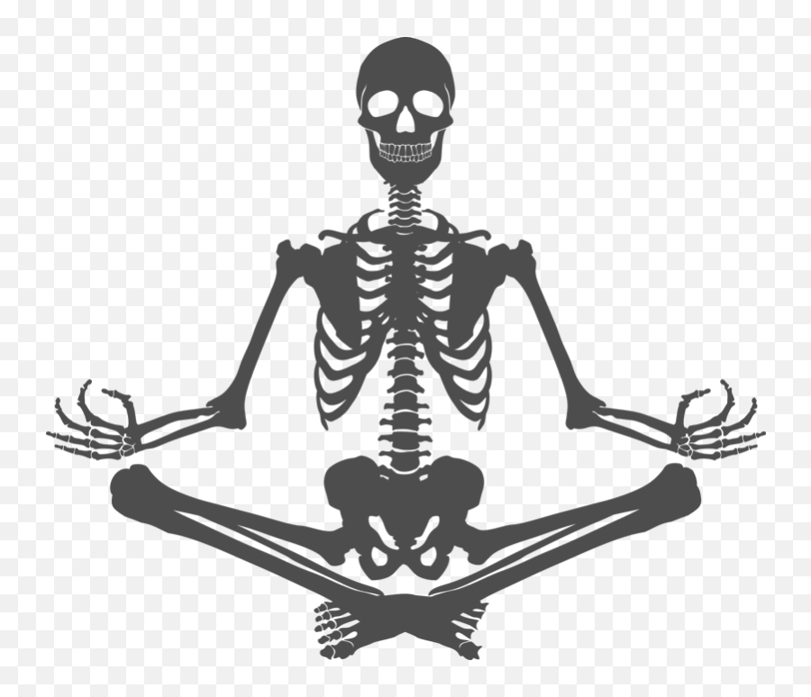 Skeleton Meditating Wall Decal - You Inspire My Inner Serial Killer Svg Emoji,Skeleton Emoji