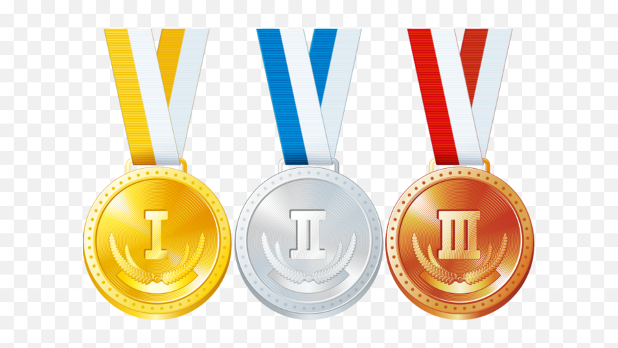 Gold Medal Silver Medal Bronze Medal - Gold Silver Bronze Medal Transparent Emoji,Gold Medal Emoji