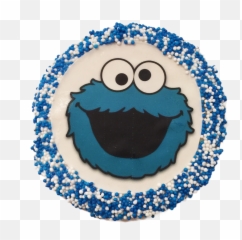 Cookie Monster Sugar Cookies With Nonpareils - Emoji
