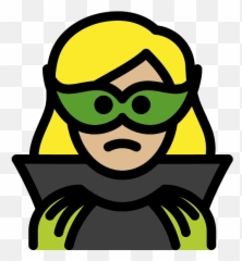Woman Supervillain Emoji Clipart Free Download Transparent - Supervillain,Super Emoji