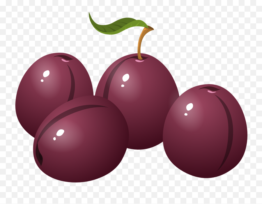Cherries Fruit Snack Food Fresh - Plums Clipart Emoji,Food Emojis