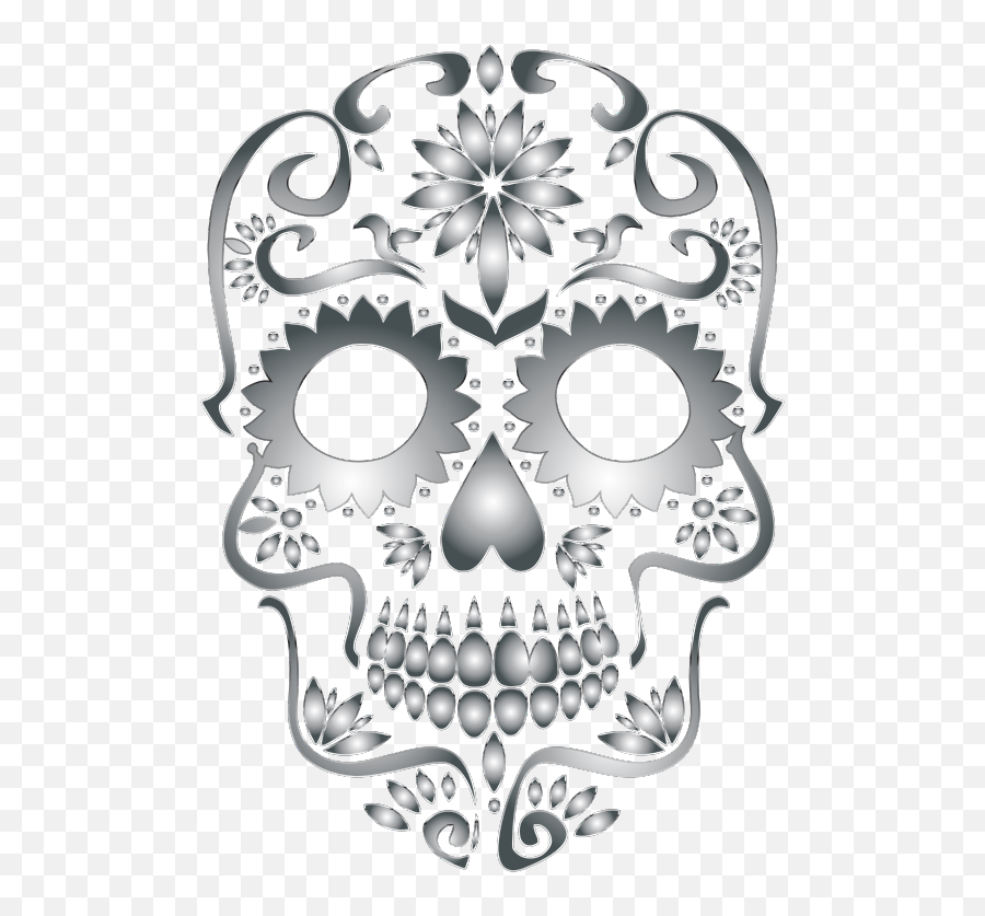 Openclipart - Clipping Culture Sugar Skull High Res Transparent Background Emoji,Sugar Skull Emoji