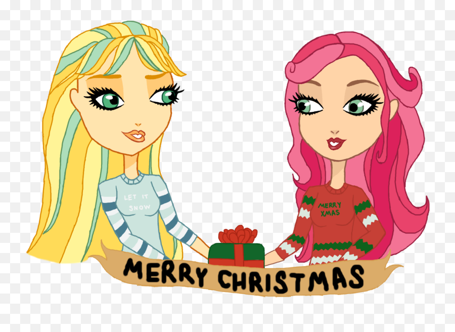 Secret Santa For Daisy - Cartoon Clipart Full Size Clipart For Women Emoji,Sleigh Emoji