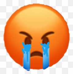 Angry Sad Emoji Sticker - Happy