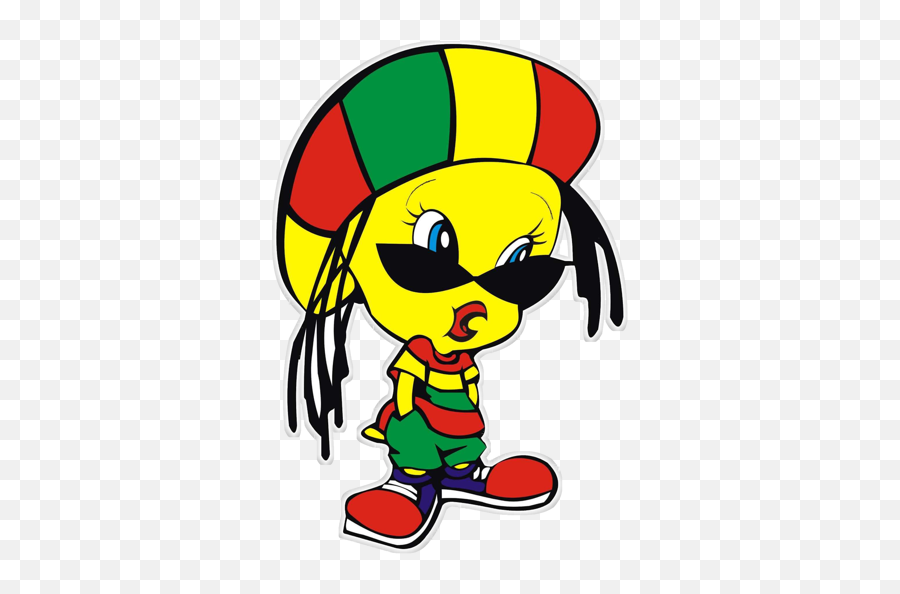 Jamaican Beanie And Dreads Png Picture - Rasta Tweety Emoji,Rasta Emoji