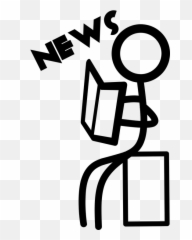 Free Waiting Timer Vectors - Persona Leyendo El Periodico Icono Png Emoji