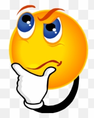 Where Do All These Thoughts Come - Thinking Clipart Transparent Emoji,Gaming Emoji