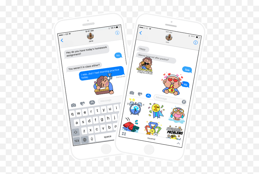 Aquamoji - Iphone Emoji,Swimming Emoji