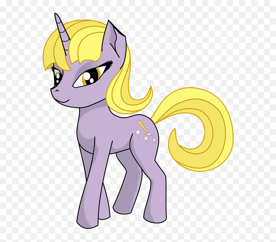 Free Fantasy Unicorn Vectors - Kuda Poni Kartun Lucu Emoji,Fairy Tail Emoji