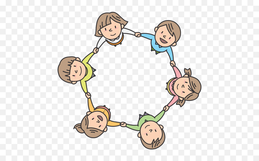 Children In Circle - Children In Circle Clipart Emoji,Dancing Twin Emoji