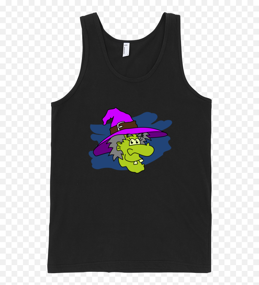Witch Fine Jersey Tank Top Unisex - Sleeveless Shirt Emoji,Emoticons Shirt