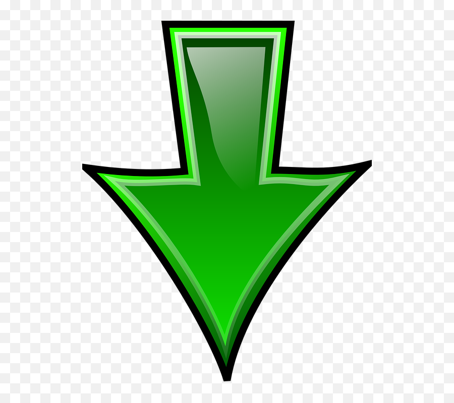 Free Down Arrow Vectors - Clipart Flecha Emoji,Upside Down Emoticon
