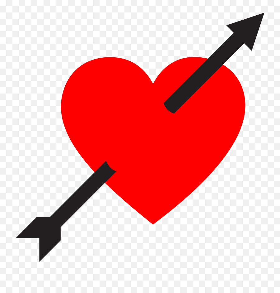 Heart With Arrow Clipart At Getdrawings - Heart Pierced By Arrow Emoji,Bow And Arrow Emoji