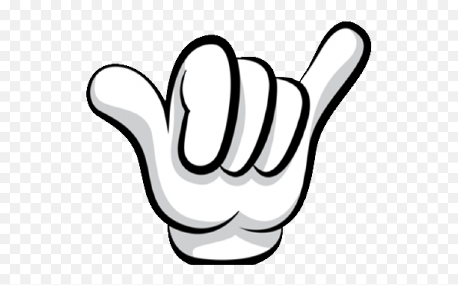 Hang Loose Hand Sign Transparent - Mickey Mouse Hand Signs Emoji,Hawaiian Shaka Emoji