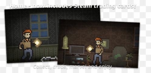 Home Now Has Steam Trading Cards - Screenshot Emoji