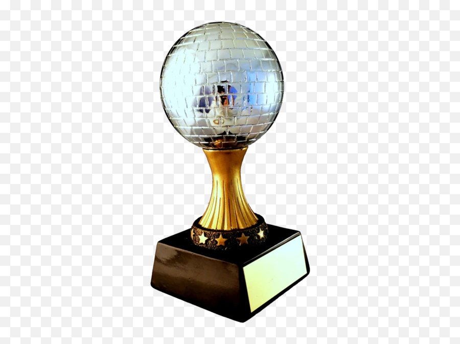 Mirror Ball Resin Trophy - Mirror Ball Trophy Png Emoji,Disco Ball Emoji