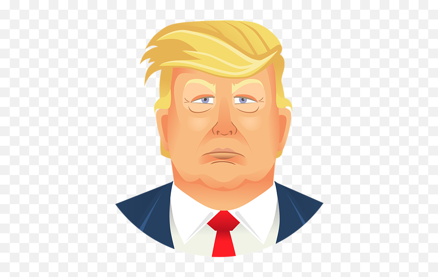 Donald Trump Emoticons Greeting Card - Trump Hair Vector Art Emoji,Trump Emoji