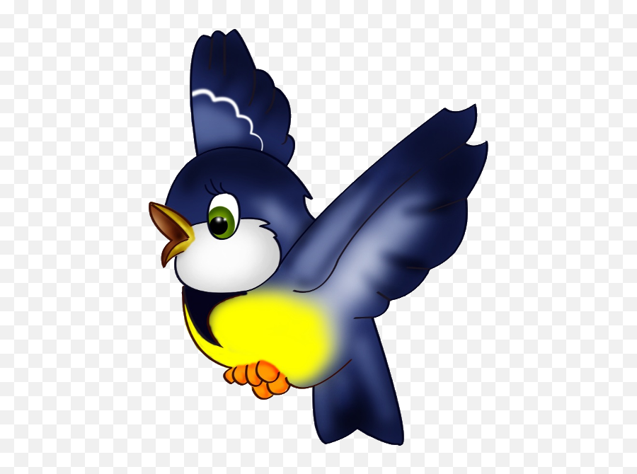 Blue Bird Clipart - Flying Bird Clipart Transparent Emoji,Blue Bird Emoji