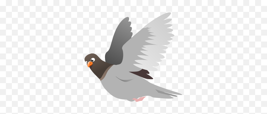 Flying Pigeon Vector Image Free Svg - Pigeon Clipart Png Emoji,Sunset Bird Emoji