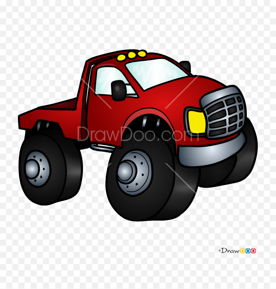 Draw Chibi Monster Truck Monster Trucks - Pickup Truck Emoji,Monster Truck Emoji