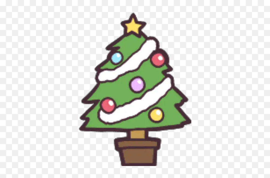 Menhera - Chan Christmas Emoji Calaamadaha Dhejiska Ah Ee Christmas Tree,Evergreen Emoji