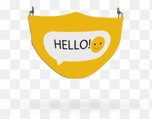Custom Printed Face Coverings - Emoji Pattern Illustration