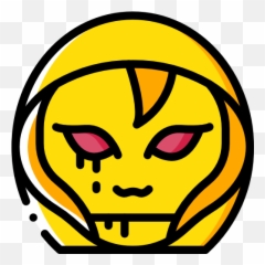 Demon - Scary Emoji Black And White