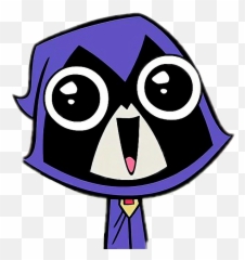 Raven Teen Titans Go Png Clipart - Orval Abbey Emoji