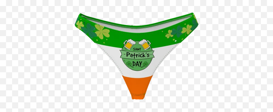 Custom Panties - St Patricks Day Thong Emoji,Thong Emoji