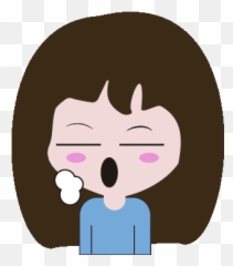 Girl Emotional Sticker - Emoticon Discover Hair Design Emoji