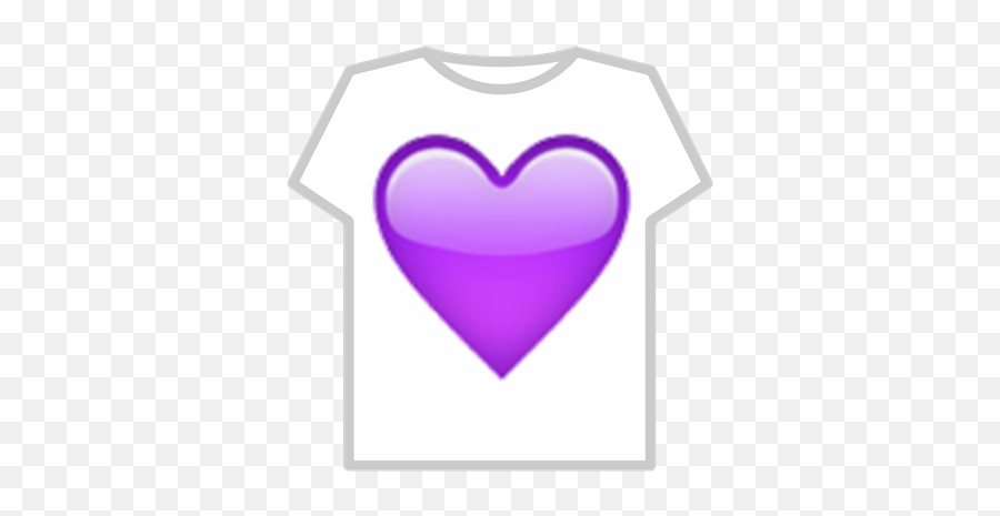 Purple Heart Emoji - Get A Free T Shirt 2019 Roblox,Hert Emoji