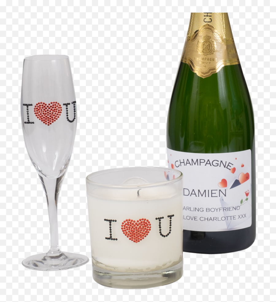 Personalised Valentines Champagne - Wine Glass Emoji,Champagne Emoji Png