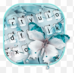 Blue Butterfly Keyboard Theme - Butterfly Emoji,Butterfly Emoji Android