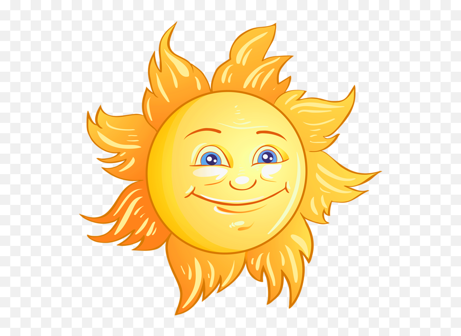Pin - Sun Face In Clipart Emoji,Sun Emoticon