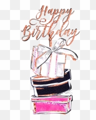 Watercolor Birthday Gifts Presents Cake - Clip Art Emoji,Emoji Birthday Gifts