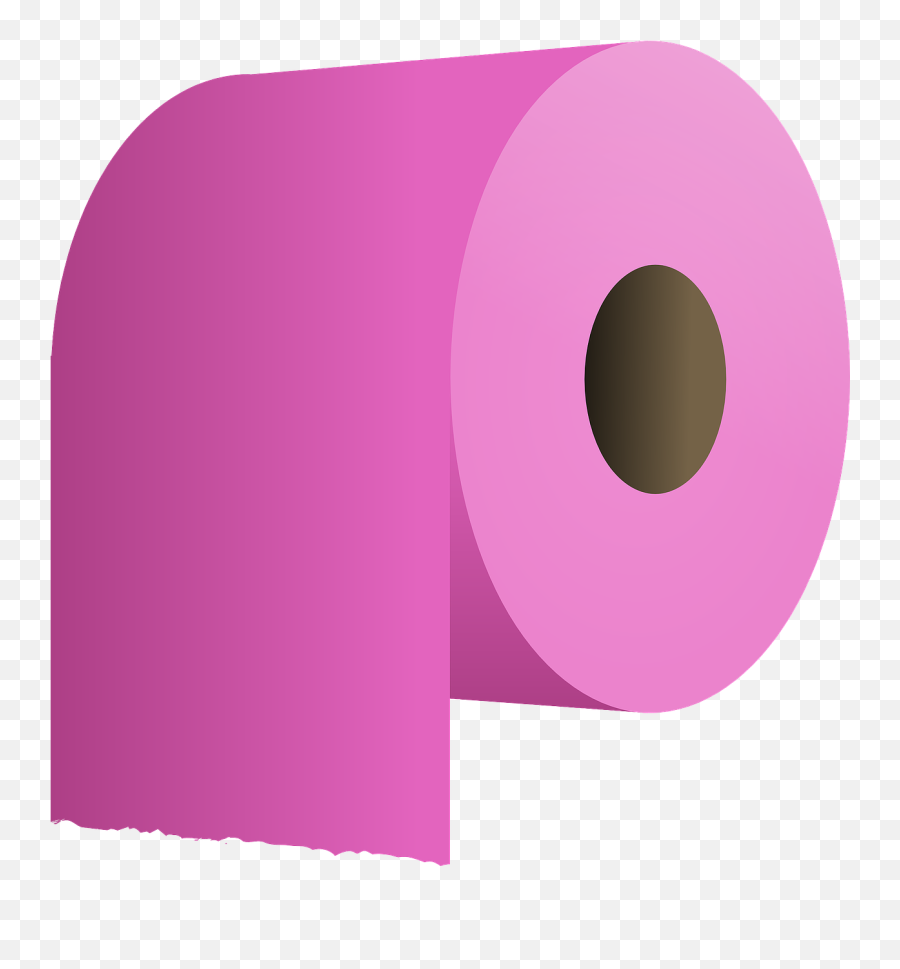 Toilet Paper Pink Hygiene Roll - Toilet Paper Clip Art Transparent Background Emoji,Shower Toilet Emoji