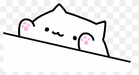 Bongo Cat Meme White Pink Cute Funny - Bongo Cat Osu Gif Emoji,Bongo Cat Emoji
