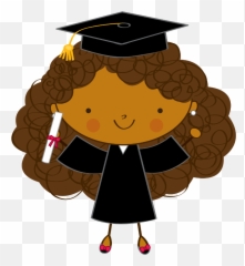 Graduation Cap And Gown - Menina Formanda Png Emoji